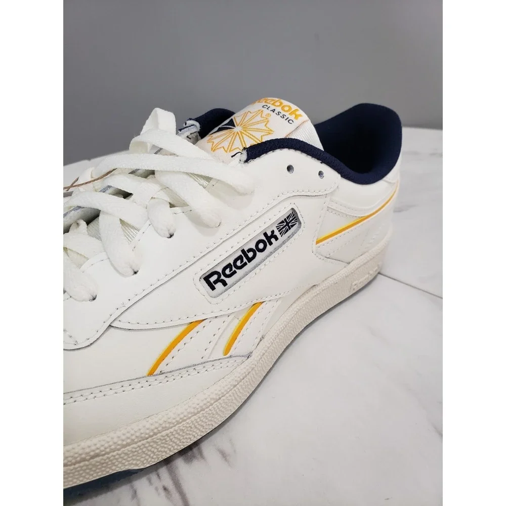 NEW NO BOX Reebok Club C Revenge Chalk Blue Yellow 100208994 Mens Size 10